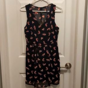 Tiger pattern mini dress